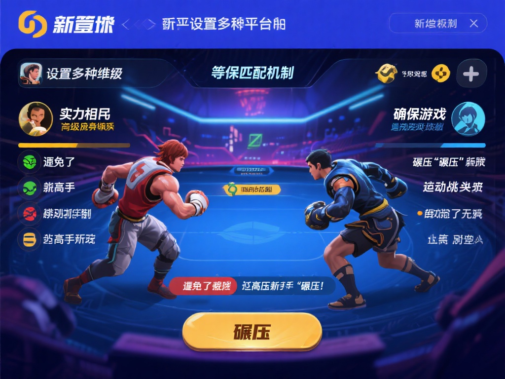 此外，平台还设置了多种难度等级的匹配机制，确保玩家